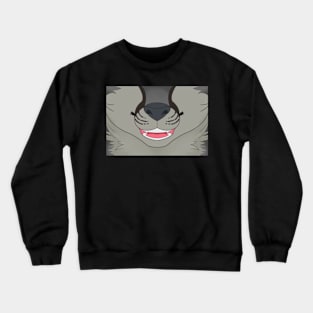 Grey Fox Face Crewneck Sweatshirt